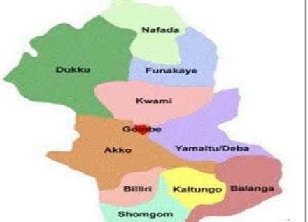 map of Gombe state – Nigerian Infopedia