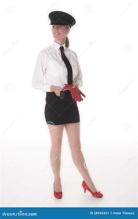 Female Chauffeur In Uniform Stock Photo - Image: 58945451