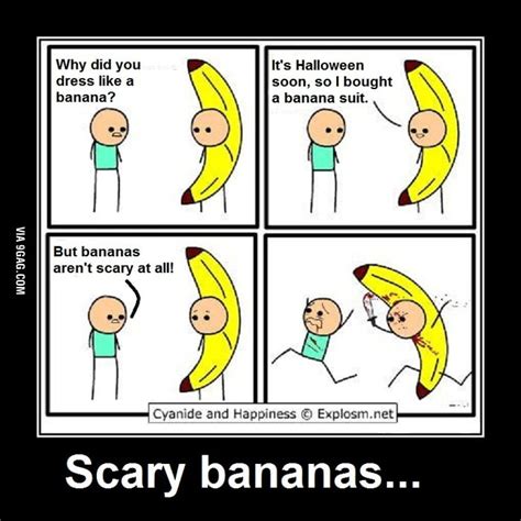 Scary banana! - 9GAG