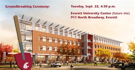 Groundbreaking ceremony scheduled for new Everett University Center building | WSU North Puget ...