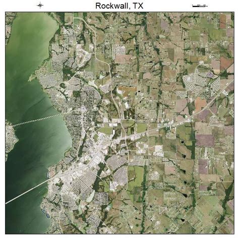 Aerial Photography Map of Rockwall, TX Texas