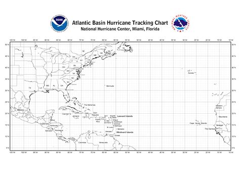 Printable Hurricane Tracking Map