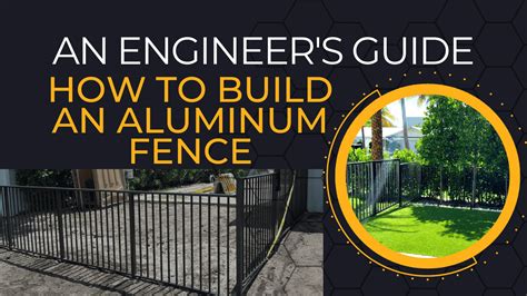 How To Install An Aluminum Picket Fence & Gate - Engineering Plans