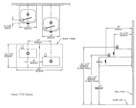 Haws Wall Mounted Drinking Fountains