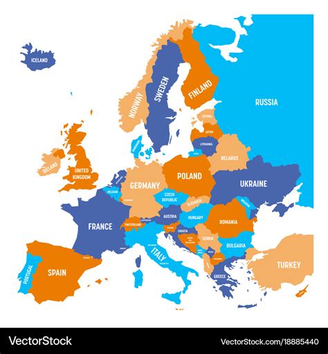 Europe Continent Map Clip Art