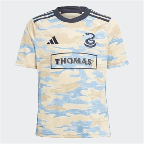 adidas Philadelphia Union 23/24 Away Jersey - Beige | Kids' Soccer ...