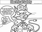 Electrical Safety Coloring Pages Sketch Page sketch template