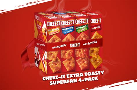 Cheez-It Extra Toasty Superfan 4-Pack is the ultimate snack box