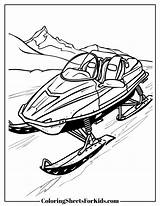 Snowmobile Coloring Pages Free PDF Printables  Sheets For Kids sketch template