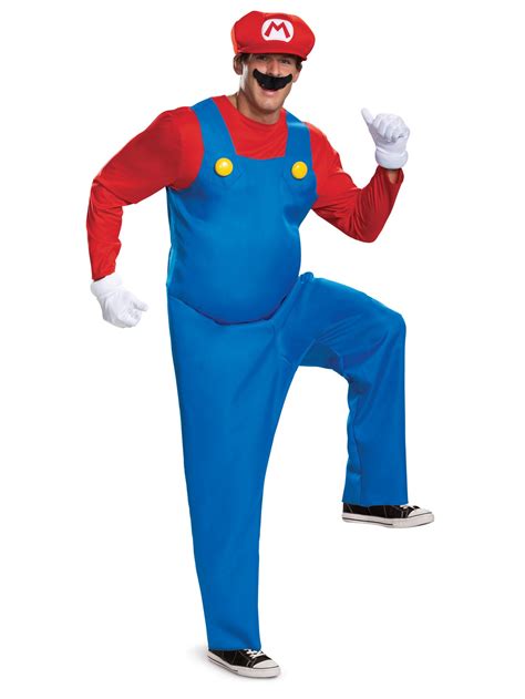 Mario Deluxe Adult Costume - PartyBell.com