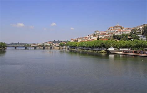 The Riverside of River Mondego in Coimbra Stock Photo - Image of blue ...