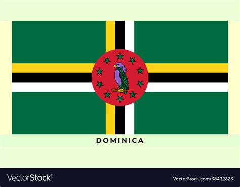 National flag dominica Royalty Free Vector Image