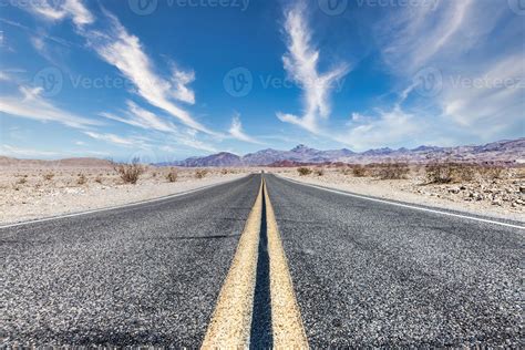 Route 66 in the desert with scenic sky 3488524 Stock Photo at Vecteezy