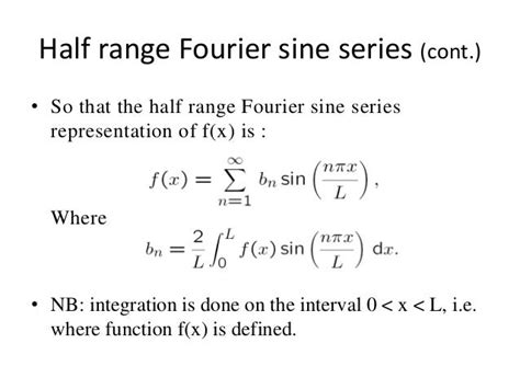 Half range sine cosine fourier series