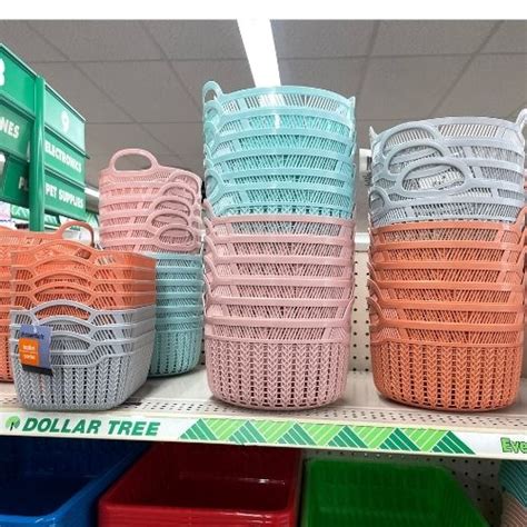 Dollar Tree Storage Baskets are out in so many great colors!