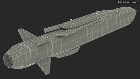 Rocketsan SOM-J Cruise Missile 3D model - TurboSquid 2136110