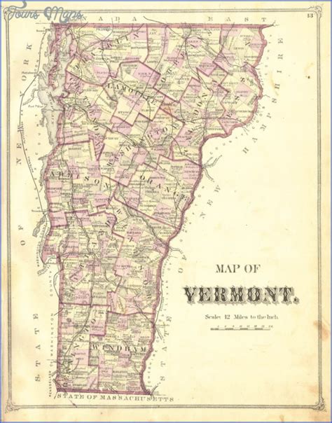 GROTON STATE MAP VERMONT - ToursMaps.com