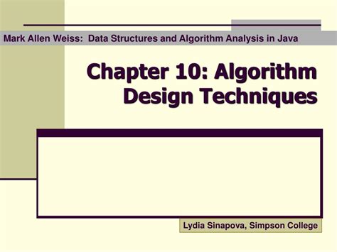 PPT - Chapter 10: Algorithm Design Techniques PowerPoint Presentation ...