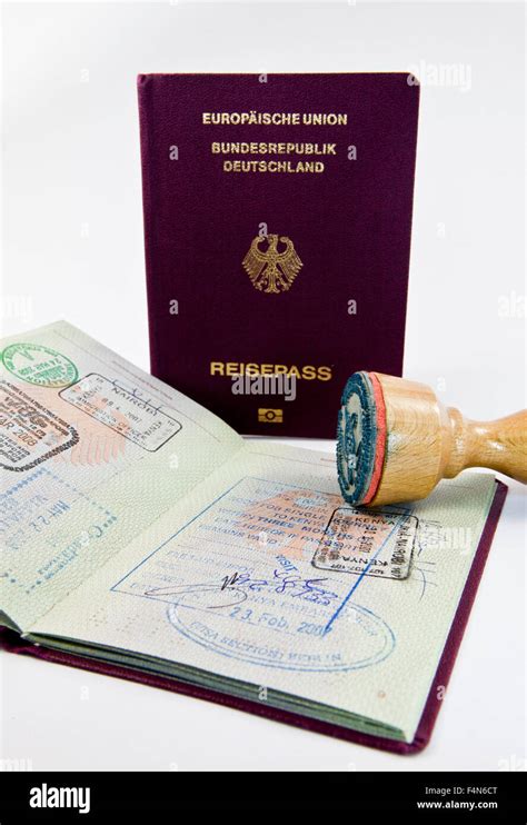 German passport stamp hi-res stock photography and images - Alamy