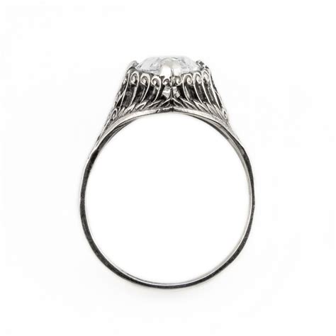 m006bbr | Antique Filigree Ring | for a 2.95ct to 3.05ct marquise stone | Scrolls | Unique ...