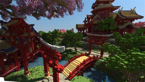 April-cherry tree - Sakura Island Map For Minecraft 1.20.4, 1.20.2 | PC ...