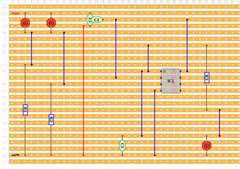 resistors - How do I transfer this circuit to stripboard? - Electrical Engineering Stack Exchange