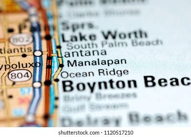 Manalapan Florida Usa On Map Stock Photo 1120517210 | Shutterstock