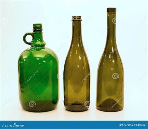 Glass Bottles of Different Shapes Stock Image - Image of unlabeled ...