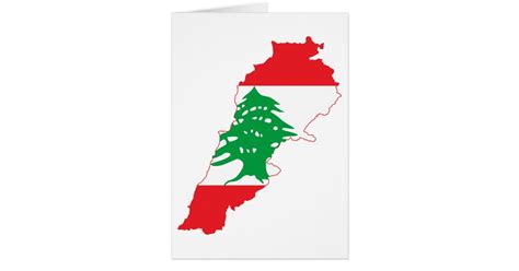 Lebanon Flag Map | Zazzle