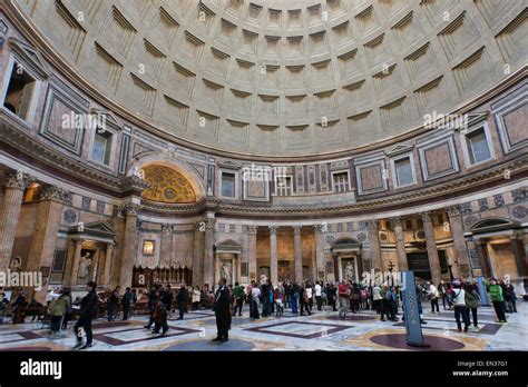 Inside the Pantheon, Rome, Italy Stock Photo - Alamy