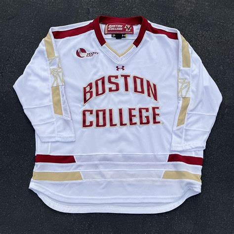 boston college hockey jersey -tagged size youth xl... - Depop