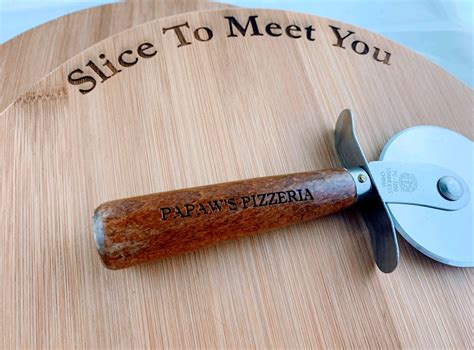 Personalized Pizza Cutting Board & Slicer Custom Pizzeria | Etsy