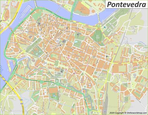 Detailed Map of Pontevedra - Ontheworldmap.com