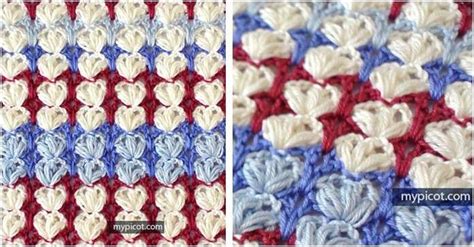 Perfect this crocheted puff shell stitch and use it in your next project. Its pretty look and ...