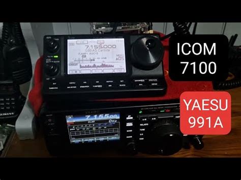 ICOM IC-7100 with YAESU FT-991A - YouTube