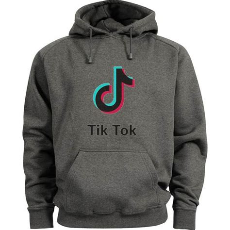 Tik Tok Charcoal Unisex Hoodie buy $15 | Unisex hoodies, Hoodies, Grey ...