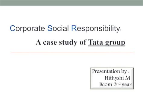 Csr Tata Group