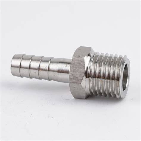 Stainless Steel Fittings 1/4in. MPT x 1/4 in. barb - Shinehone