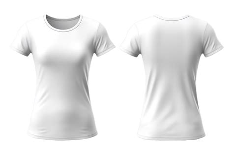 einfach Weiß Damen T-Shirt Attrappe, Lehrmodell, Simulation mit Vorderseite und zurück Ansichten ...