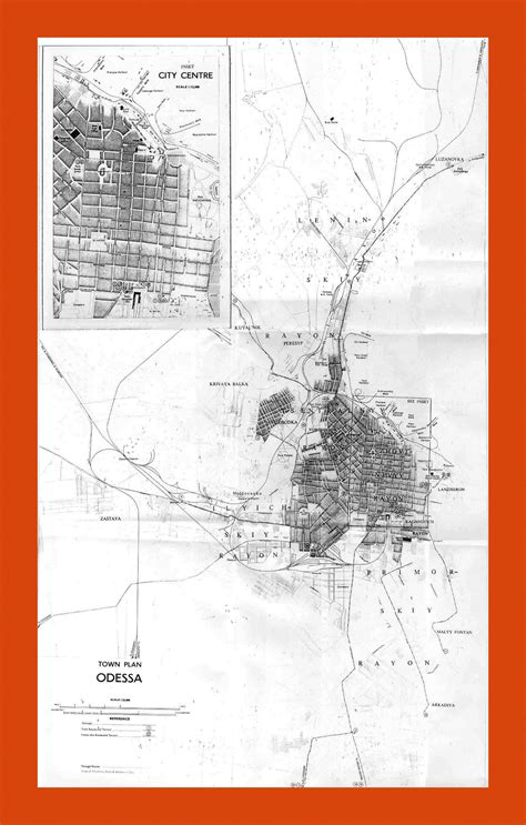 Old map of Odessa city - 1961 | Maps of Odessa | Maps of the Ukraine ...