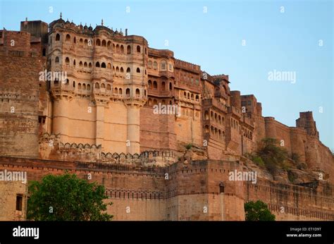 Mehrangarh Fort Jodhpur Kila Jodhpur Rajasthan india Stock Photo - Alamy