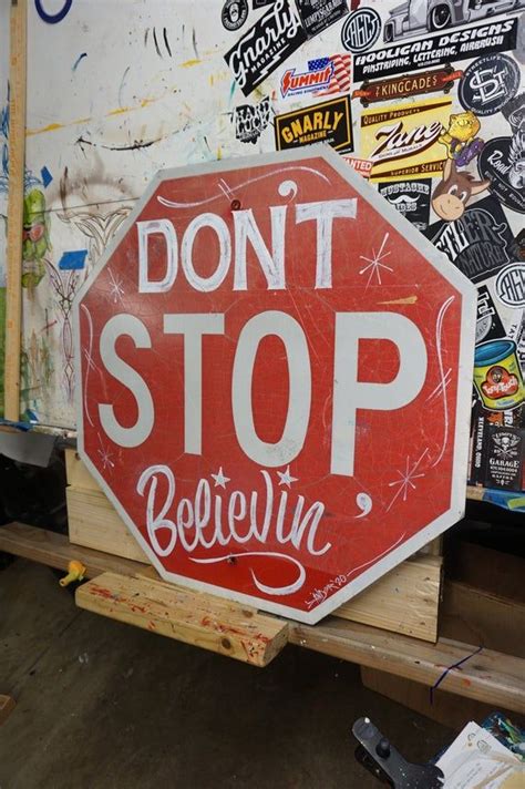 Hand Lettered vintage Stop sign Don't Stop | Etsy | Stop sign, Vintage framed artwork, Rustic signs