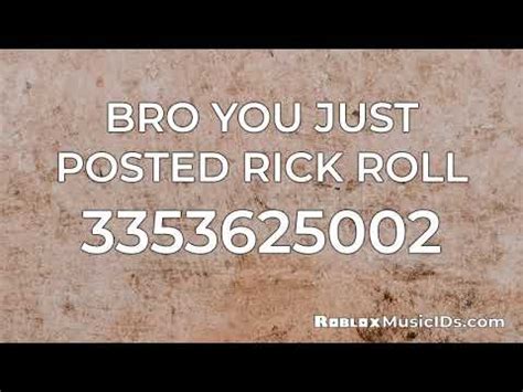 10+ Popular Rick Roll Roblox Music Codes/IDs (Working 2021) - YouTube