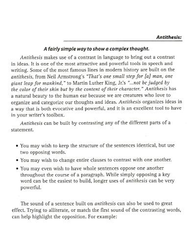 Antithesis - 81+ Examples, How to Use, Tips