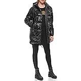 Amazon.com: Karl Lagerfeld Paris Women's Wool Coat with Fur Trim Hood : Clothing, Shoes & Jewelry