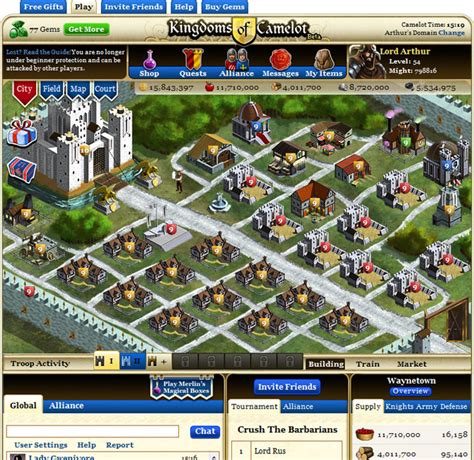 Kingdoms of Camelot - Free Multiplayer Online Games