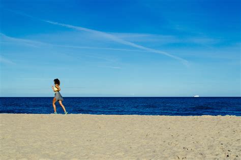 women, Run, Running, Beach, Sea, Water, Nature, Landscape, Coast, Nikon Wallpapers HD / Desktop ...