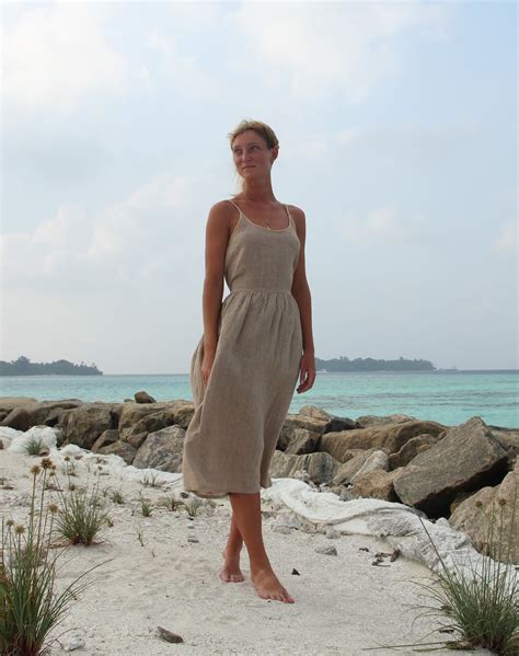 Hemp Maxi Dress Hemp Wedding Dress 100% Hemp Dress Minimalist Hemp ...