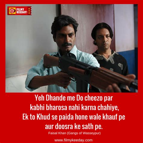 Gangs of Wasseypur Dialogues Faizal Khan Dialogues | Bollywood quotes, Gang of wasseypur ...