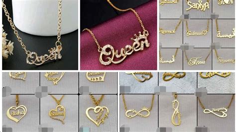 Name locket collections /gold name lockets - YouTube